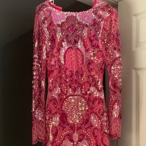 ASOS Hot Pink Party Dress Size 4 Fits like a 2!